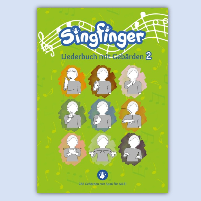 Singfinger. Liederbuch mit Gebärden 2