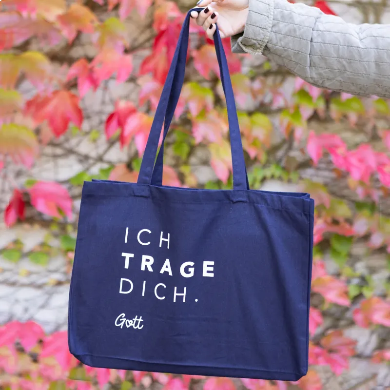 Preview: Baumwoll-Shopper „Ich trage dich.“