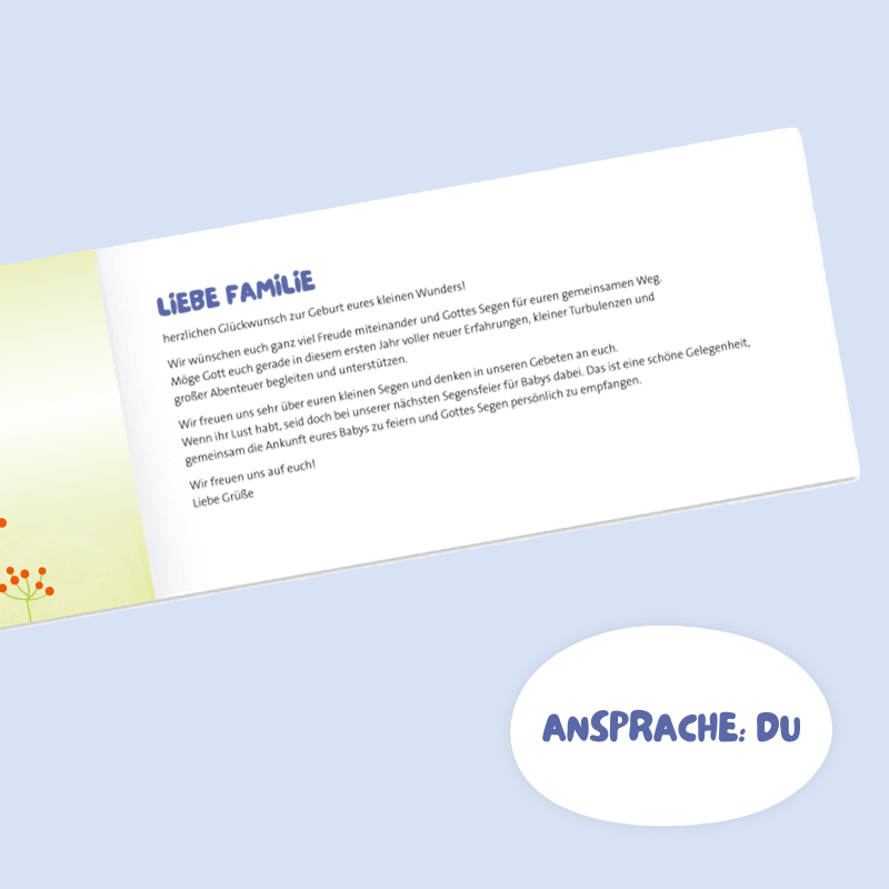 Preview: Klappkarte Schaf Innenseite DU