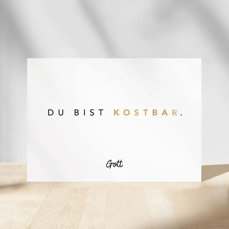 Postkartenset „christliche Affirmationen“