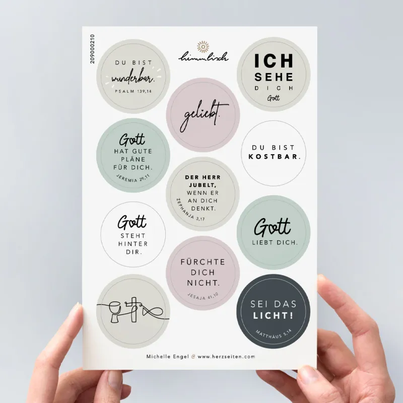 Stickerbogen „himmlisch“