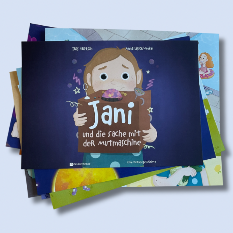 Bildkartenset "Jani und die Sache mit der Mutmaschine"
