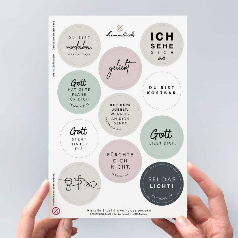Stickerbogen „himmlisch“